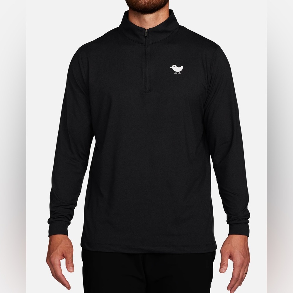Bad Birdie Men’s Black Quarterzip
